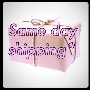 Same Day Shipping if purchased before 4pm CST 🙂